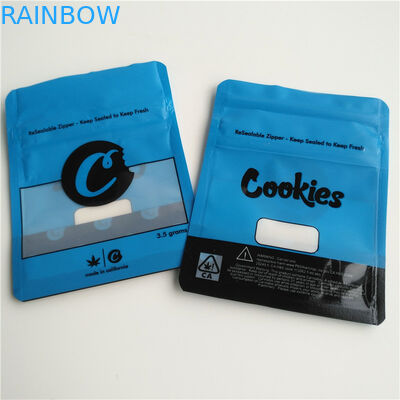 De Zak de Kruidenwierook van ritssluitingsruntz Aangepaste Grootte van de Verpakkingsaluminiumfolie HUISDIER