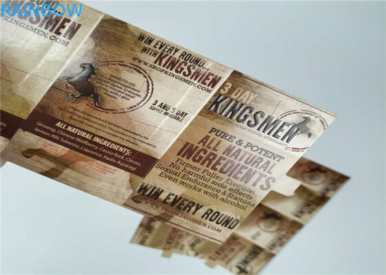 Pillen die 3d Lenticular Verpakkend het Document van de de Douanedruk van de Kaartrinoceros Vakje verpakken