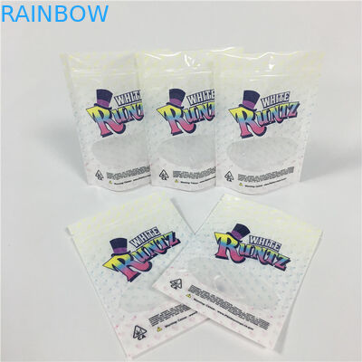 De witte Runtz-Tribune van het Geurbewijs op Zakonkruid doet de Verpakkende Zakken van Mylar in zakken Doypack