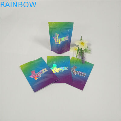 De Zak van de het Onkruidfolie van Runtzmylar de de Douanegrappen van Verpakkingszakken etiketteren Duurzame omhoog Pakketten