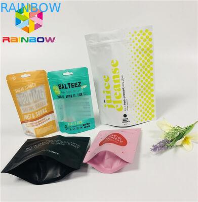 De Tribune van FDA Mylar op Ritssluitingszak, Ritssluiting Verzegelde Plastic Zakken met hangt Gat