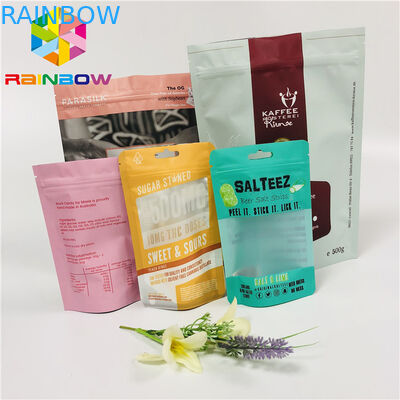 Steentheezakjes die Tribune op Aluminiumfoliezak verpakken met Ritssluiting/Inkeping scheuren