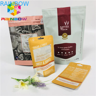 Steentheezakjes die Tribune op Aluminiumfoliezak verpakken met Ritssluiting/Inkeping scheuren