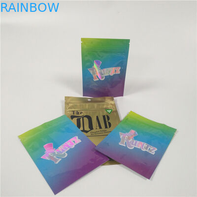 3,5 Gram Plastic Zakken die Tribune op Mylar-de Hennepzakken van Runtz van het Ritssluitingsonkruid verpakken