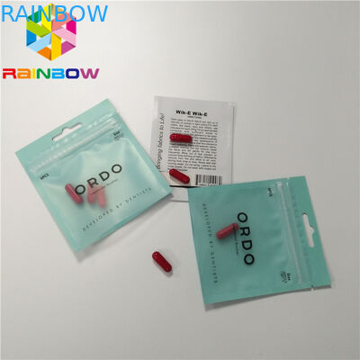 3 de zijverbinding Verzegelde de Zak van de Pillenfolie Druk van de de Ritssluitingsdouane van de Verpakkingsaluminiumfolie