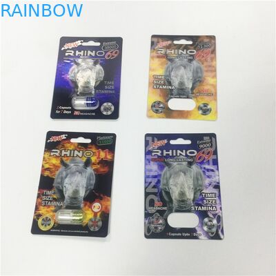 Patroondocument Blaarkaart die de Gouden Kogel van de Rinoceroscontainer met Plastic Dekking verpakt