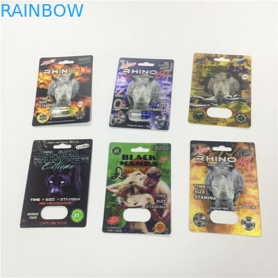 Patroondocument Blaarkaart die de Gouden Kogel van de Rinoceroscontainer met Plastic Dekking verpakt