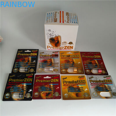 Eerste van de de Prestatiesverhoging van ZEN Mannelijk Seksueel van de de Pillenblaar Verpakkend het Document Vakje