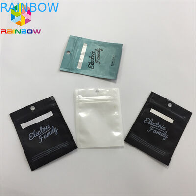 Duidelijke Voor Plastic Mylar-Ritssluitingstribune op Zakken Drie Zijverbinding voor USB-Kabel