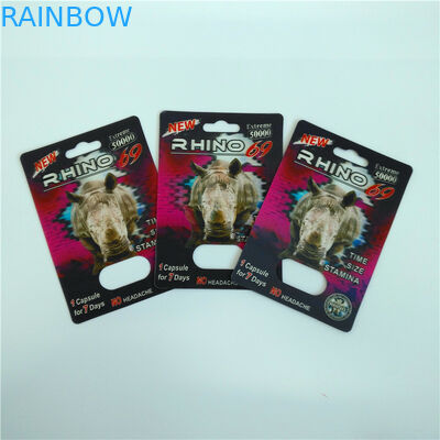 Van het het Pak de Verpakkende Tussenvoegsel van de diablaar van de de Kaart Mannelijke Verhoging van de de Pillen 3D Kaart Verpakkende Zakken