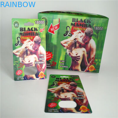 Van het het Pak de Verpakkende Tussenvoegsel van de diablaar van de de Kaart Mannelijke Verhoging van de de Pillen 3D Kaart Verpakkende Zakken