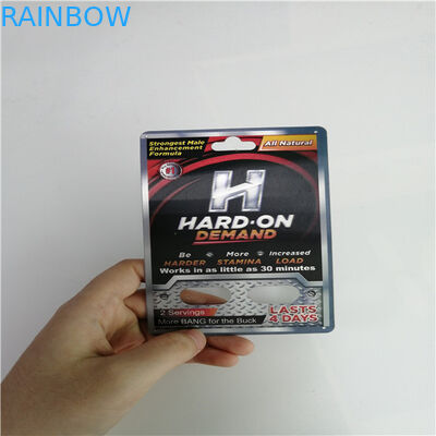 De mannelijke Verhogingspillen verschroeien Gedrukte Rinoceros 69 van de Kaartverpakking Douane 3D Kaart van de Geslachtspil