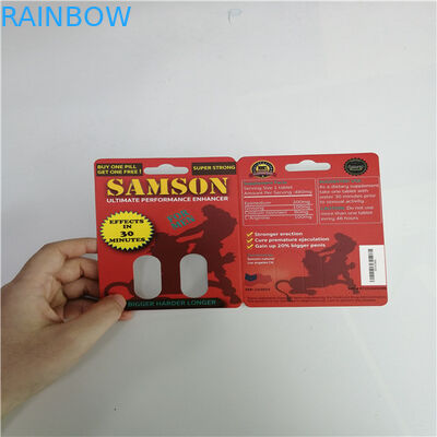 De mannelijke Verhogingspillen verschroeien Gedrukte Rinoceros 69 van de Kaartverpakking Douane 3D Kaart van de Geslachtspil