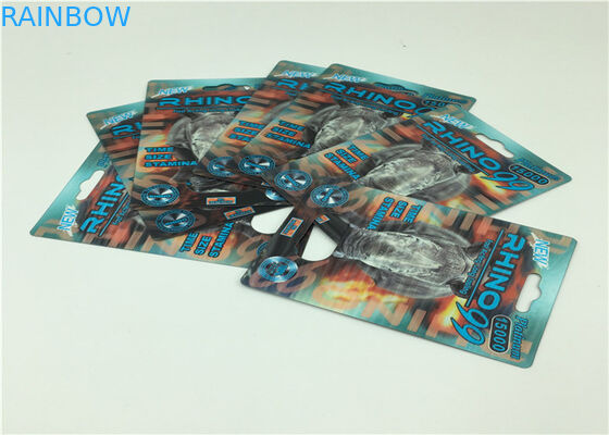 Duurzame Document Kaart Verpakking voor Mannetje die de Natuurlijke Pillen van het Prestatiesgeslacht verbeteren