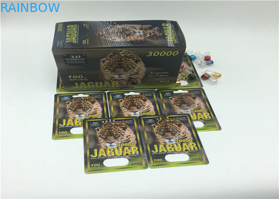 Zwarte Blaarkaart die FX verpakken het Document van de 35000 Reeksenvertoning Vakje voor Mannelijke Verhogingspillen