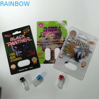 Seksuele van de de Blaarkaart van Verhogingspillen Verpakkende Rinoceros 69 Vochtbestendige Rekupereerbaar