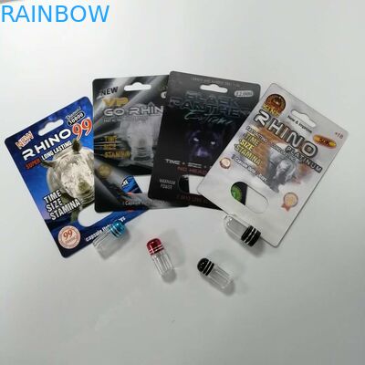 Seksuele van de de Blaarkaart van Verhogingspillen Verpakkende Rinoceros 69 Vochtbestendige Rekupereerbaar