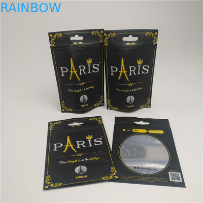 Duidelijke Venstertribune op het Bewijscbd Verpakkende Zak van de Zakgeur met Kindveilige Ritssluiting