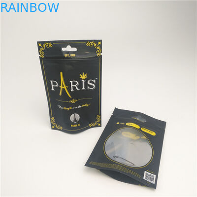 Duidelijke Venstertribune op het Bewijscbd Verpakkende Zak van de Zakgeur met Kindveilige Ritssluiting