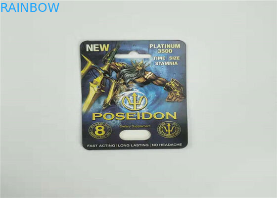 De Kaart Verpakkende Rinoceros 7 van de Eco Vriendschappelijke Blaar Document het Vakje van de Kaartvertoning voor Mannelijke Versterkerscapsule