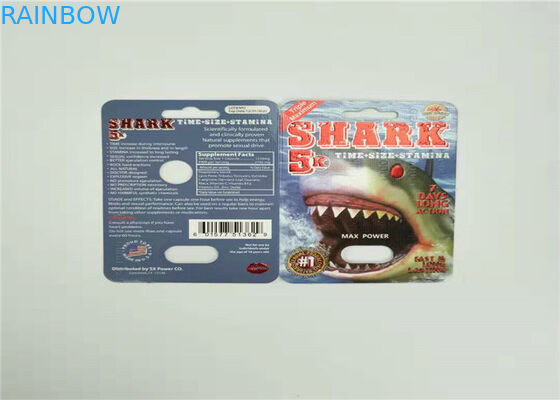 De Kaart Verpakkende Rinoceros 7 van de Eco Vriendschappelijke Blaar Document het Vakje van de Kaartvertoning voor Mannelijke Versterkerscapsule