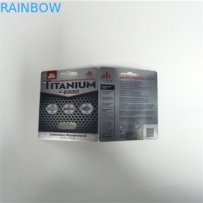 7K witte 3d de Kaartendoos van de Panter Verpakkende Blaar Stijf voor Mannelijke Verhogingspil