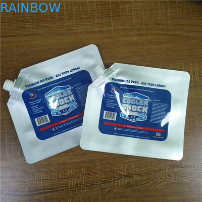De Douane van de voedselopslag drukte Pakken van het Plastic Zakken de Waterdichte Opnieuw te gebruiken Koelere Ijs met Spuiten/GLB