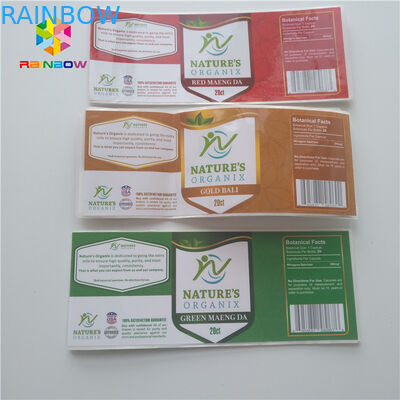 Het druppelbuisje krimpt van het de Stickersflesje van Kokeretiketten Farmaceutische het Glas30ml Fles voor Steroïden