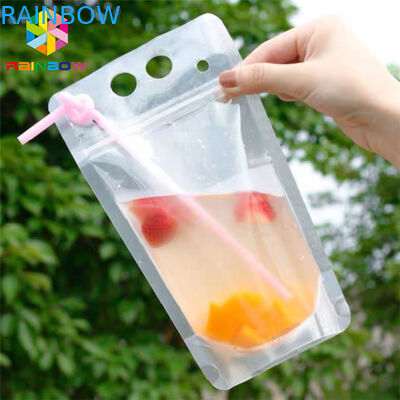 Materiële het HUISDIER drinkt de Zak die van het Sapvoedsel Doypack-Zakcmyk Druk met Handvatten verpakken