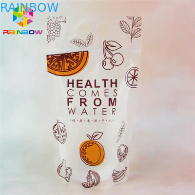 Materiële het HUISDIER drinkt de Zak die van het Sapvoedsel Doypack-Zakcmyk Druk met Handvatten verpakken