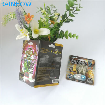 De aangepaste 3D van de Mensen Seksuele Prestaties van het Blaarpak Verpakkende Blaren van de de Verhogingspil