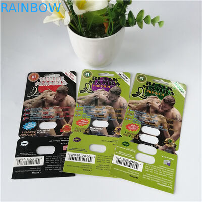 De aangepaste 3D van de Mensen Seksuele Prestaties van het Blaarpak Verpakkende Blaren van de de Verhogingspil