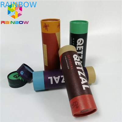 Thee de Droge Fruit Verpakkingsdocument Vakje Rekupereerbare Duw van de Verpakkingsdouane op Kraftpapier-Buis