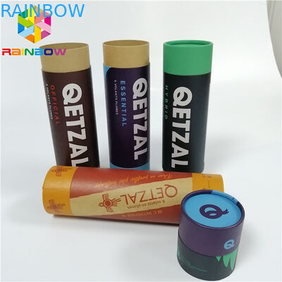 Thee de Droge Fruit Verpakkingsdocument Vakje Rekupereerbare Duw van de Verpakkingsdouane op Kraftpapier-Buis