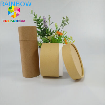 Thee de Droge Fruit Verpakkingsdocument Vakje Rekupereerbare Duw van de Verpakkingsdouane op Kraftpapier-Buis