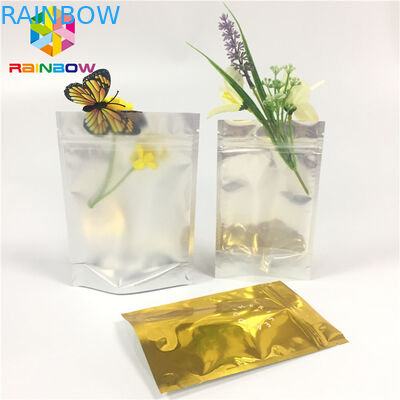 Gelamineerde de Zaktribune van de Aluminiumfolieritssluiting op Vochtbestendige Zak Transparante Kant