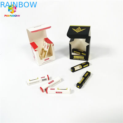 Duurzaam Document Vakje die Vape-de Karren van de Oliekoekjes van Patrooncbd met Blaar verpakken