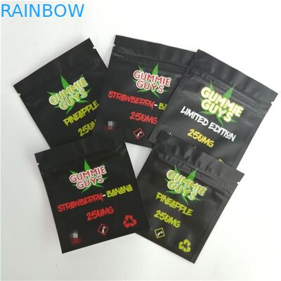 Resealable de Zakvoedsel Vochtbestendige Drie van de Aluminiumfolieritssluiting - Verzegelde Kant