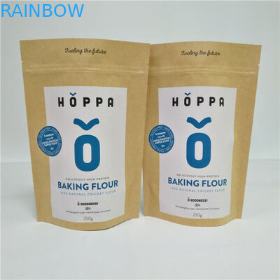 Natuurlijke Bruine Aangepaste Document Zakkenzak voor Pakket van de Notenkruiden van het Thee het Droge Voedsel