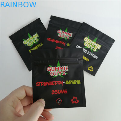 De Plastic Zakken die van de aluminiumfolieritssluiting Resealable Verzegelde Kant Drie verpakken