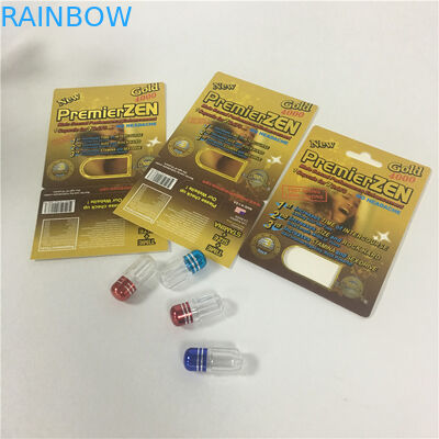 Rekupereerbaar Blaardocument van de de Verhogings Seksueel Pil van Kaarten Hardste Tijden Mannelijk de Capsulevakje