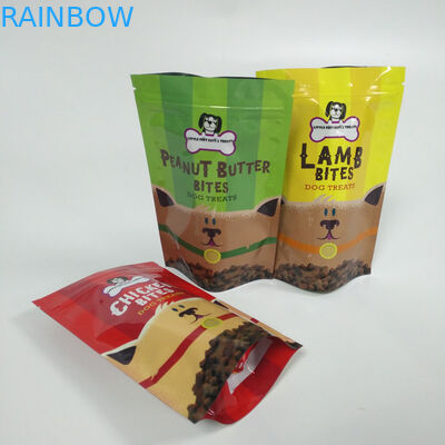 Digitale Druktribune op van het de ZakkenVoedsel voor huisdieren van de Ritssluitingszak de Verpakkingskunststof