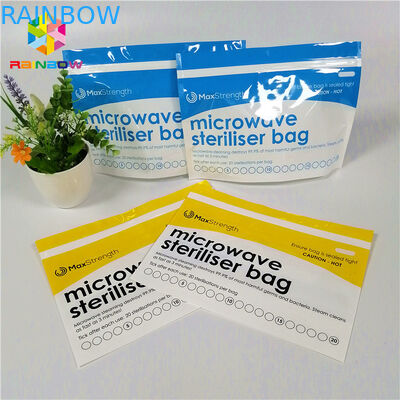 De plastic Tribune van de Microgolfsterilisator op de Zakken van de Ritssluitingszak voor Babyvoeder/Fles