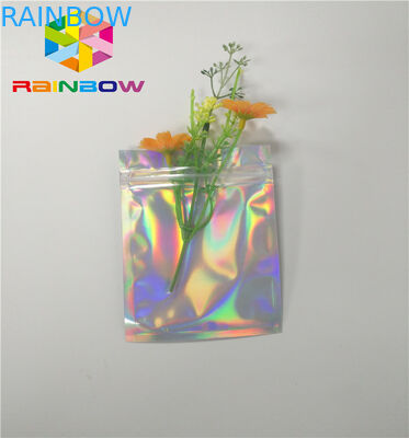 Aangepaste het Document van het Mylarhologram Ritssluiting Zakken voor de Schoonheidsmiddelenproducten van de Wimperlijm