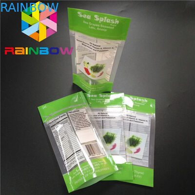 Biologisch afbreekbare Aluminiumfolietribune op Zak van het de Kruimeltaart Zoute Lichaam van het Zak de Verpakkende Bad