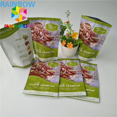 Steen Gebeëindigde Aluminiumfolietribune op Zak Eetbaar Fruit de Schokkerige Druk van de Verpakkingsdouane