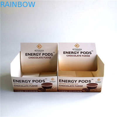 Kartonnen Doos van Eco de Vriendschappelijke Kraftpapier, Vouwbare Tegenvertoningsdoos voor Chocolade