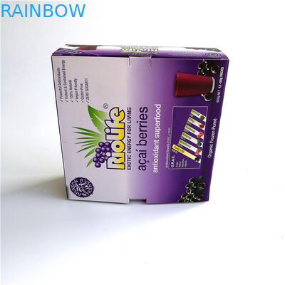 Recycleer Vouwbare Document Vakje Verpakking, Aangepast het Document van de Groottevertoning Vakje voor Bessen