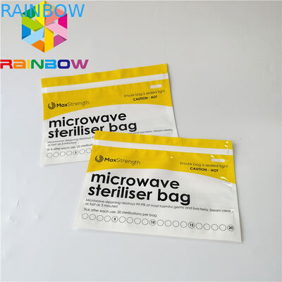 De Tribune van het babyvoedsel op de Zakken van de Ritssluitingszak staat Sterilisatortype op van de Microgolfstoom