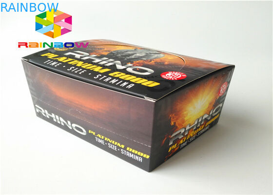 Mannelijk de Flessen Verpakkend Document van de Verhogingsdrank Vakje met Zelfklevend Stickeretiket